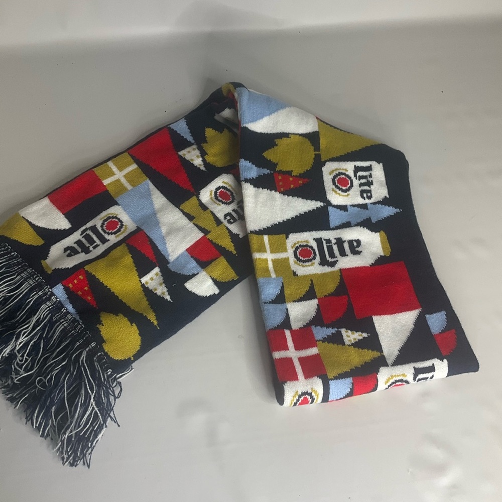 Miller lite winter logo scarf